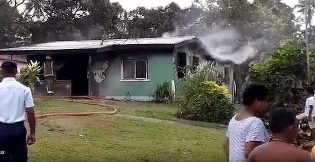 No reports of injuries after fire destroys concrete house in Milverton Road