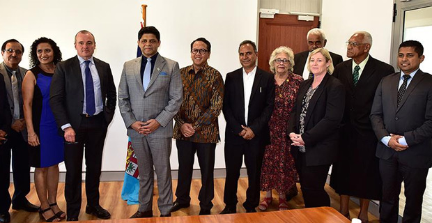 Sayed-Khaiyum signs Term of Reference with Multinational Observer Group for 2018 elections