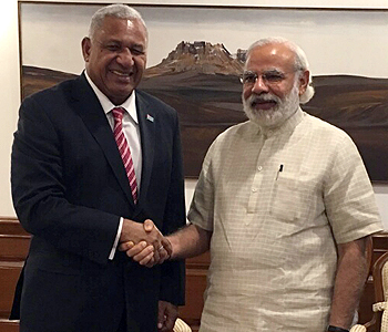Bainimarama meets with Modi in New Delhi
