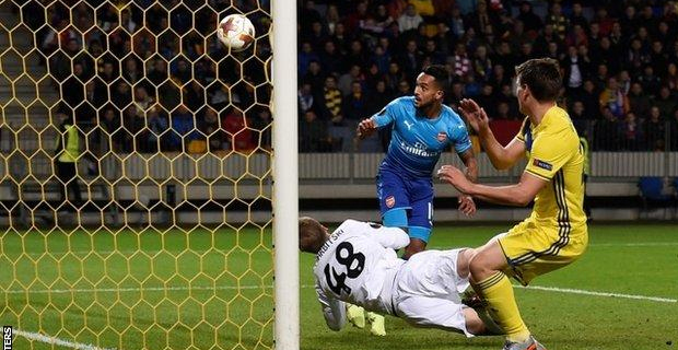 Giroud scores his 100th goal for Arsenal
