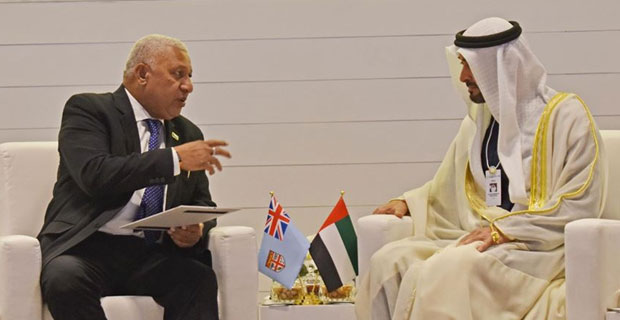 PM meets with Crown Prince of Abu Dhabi to discuss visa waiver for all Fijians entering the UAE