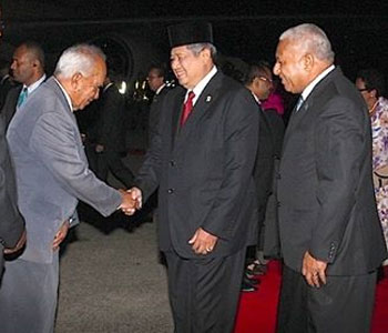President of Indonesia arrives for PIDF