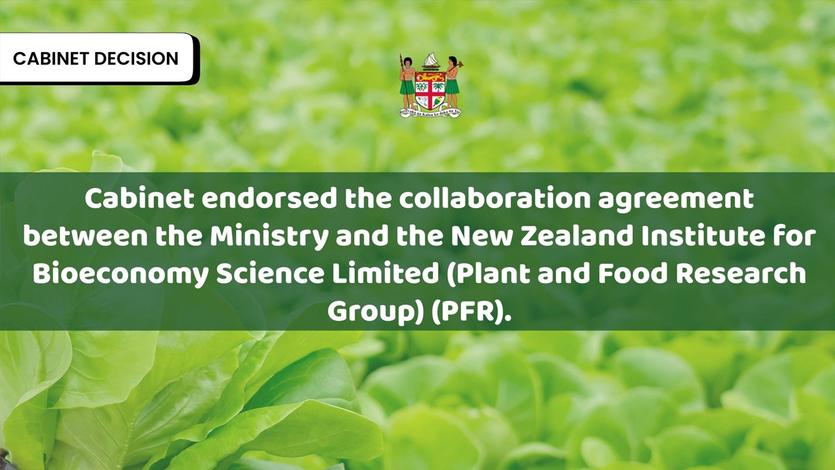 Farmers to benefit from Fiji - NZ partnership