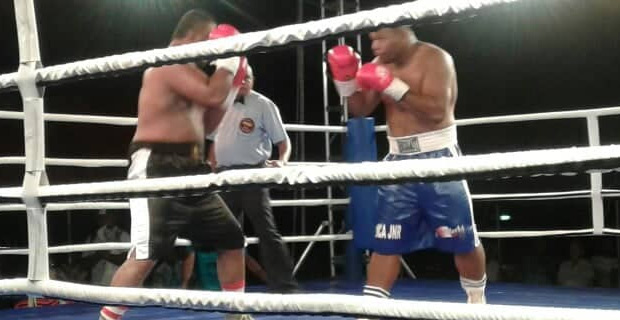 Qica beats Navuni with a 3 round TKO in the South Pacific Boxing 2019 Title fights