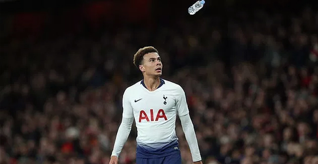 Arsenal identify suspect in Dele Alli bottle-throwing incident 