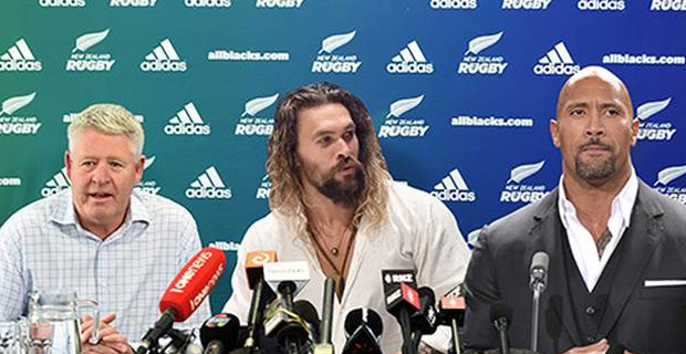All Blacks announce recruiting Aquaman and The Rock as April Fools prank