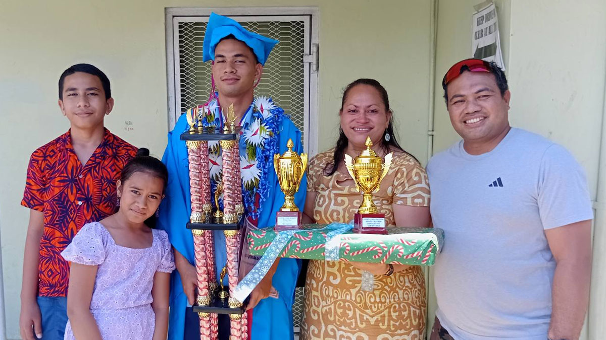Traveling daily from Navua pays off for Gospel High Dux Kym Aptinko
