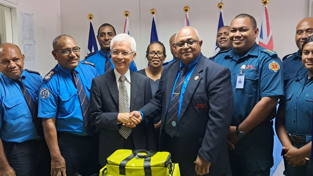 Taiwan Fire Agency donates critical medical supplies to NFA