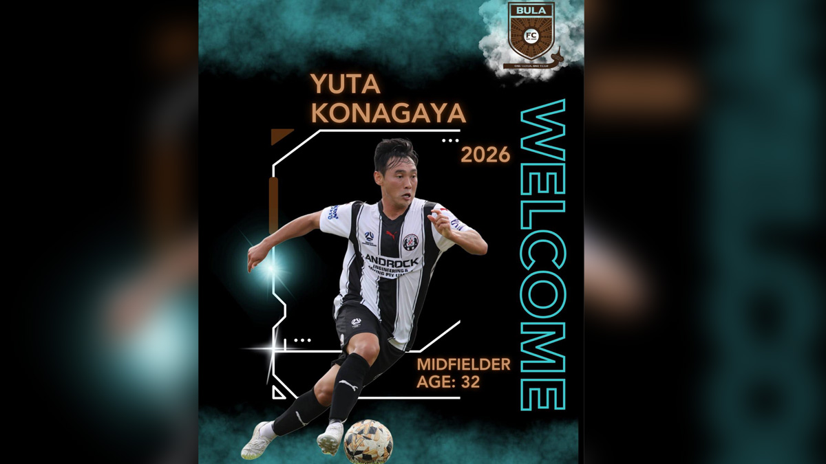 Bula FC add Japanese midfielder Yuta Konagaya to squad