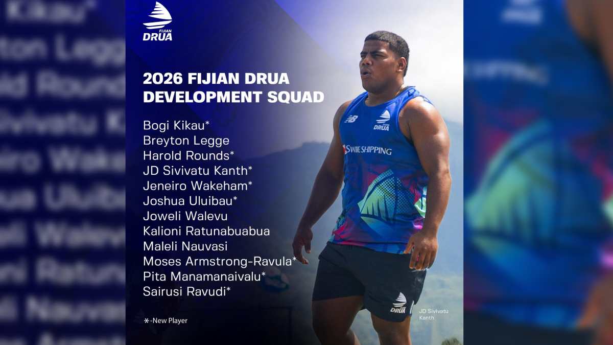 Fijian Drua unveils 12 development players for 2026