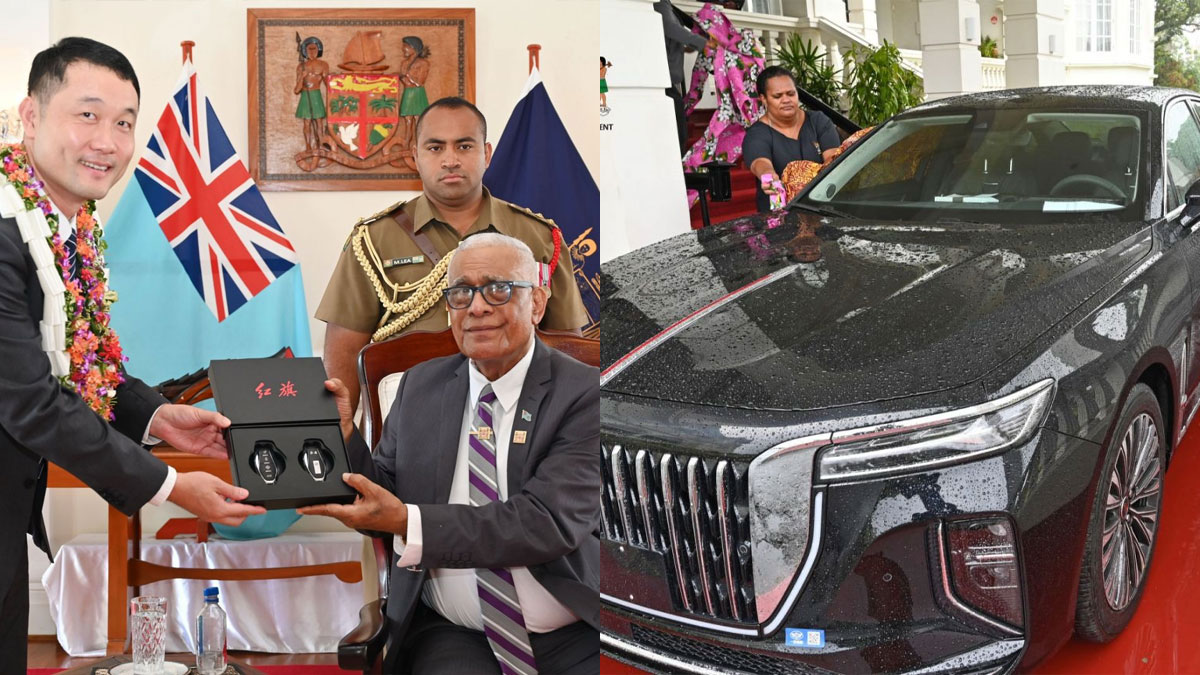 President receives executive sedan from China