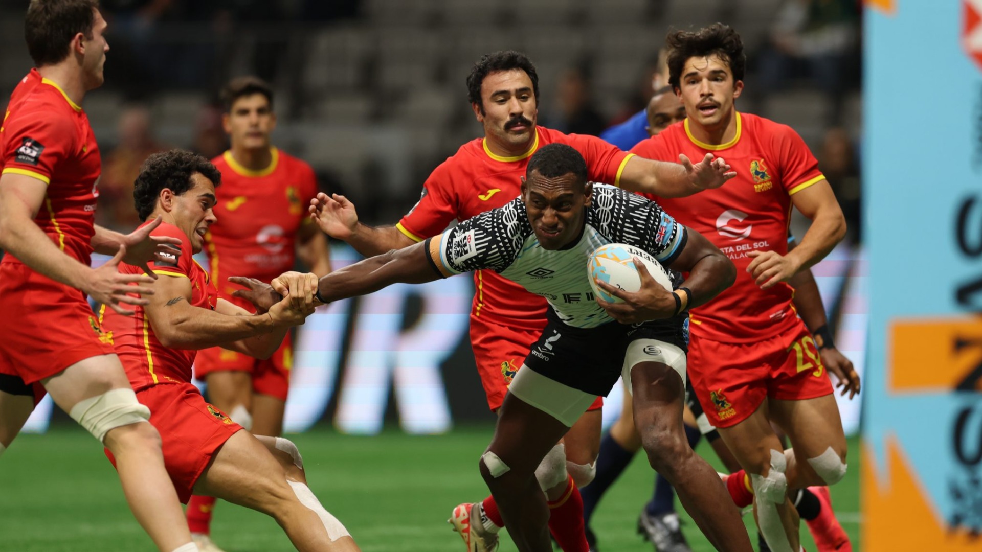 Fiji vs Spain 2nd pool game