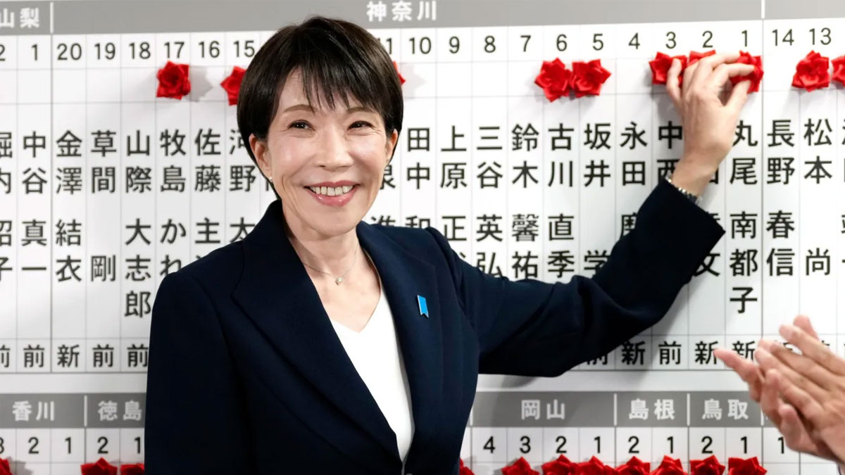 Japan's first woman Prime Minister projected to win snap elections