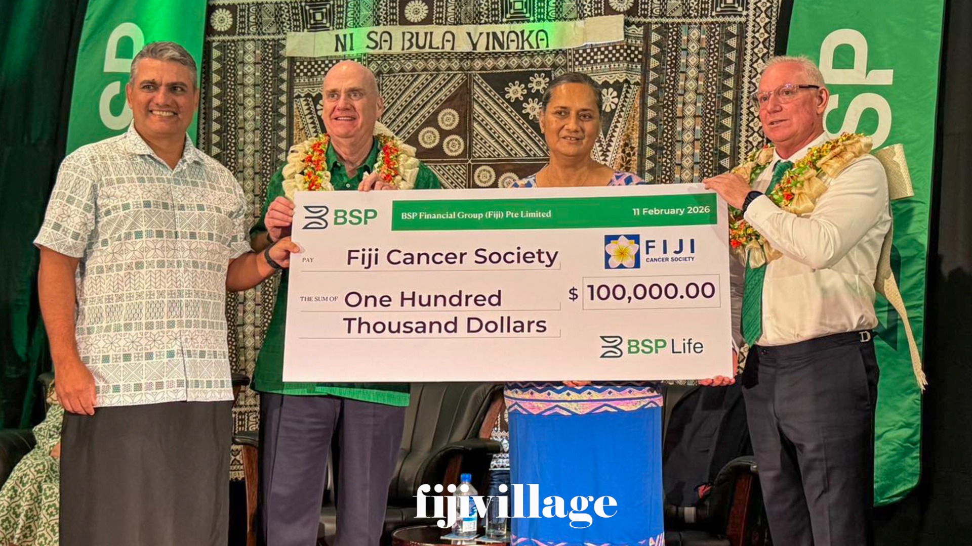 $100,000 BSP donation strengthens fight to eliminate cervical cancer in Fiji