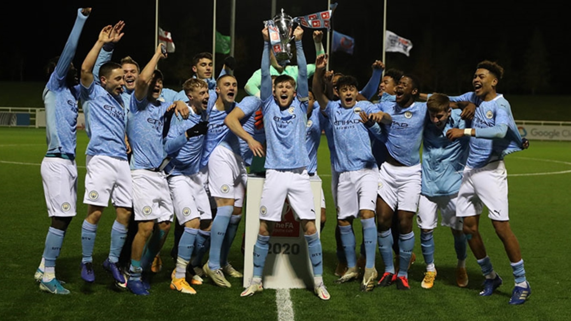 Man City beat rivals Man Utd 2-1 to win FA Youth Cup