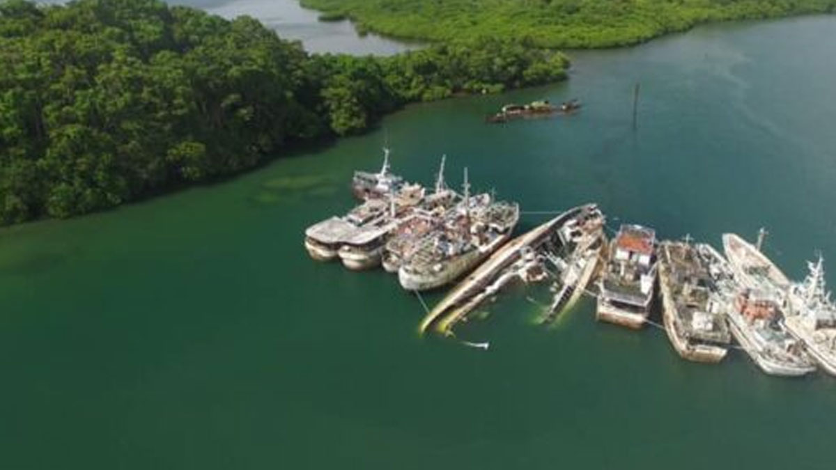 Derelict vessels threaten food sources and fisheries in Suva Harbour