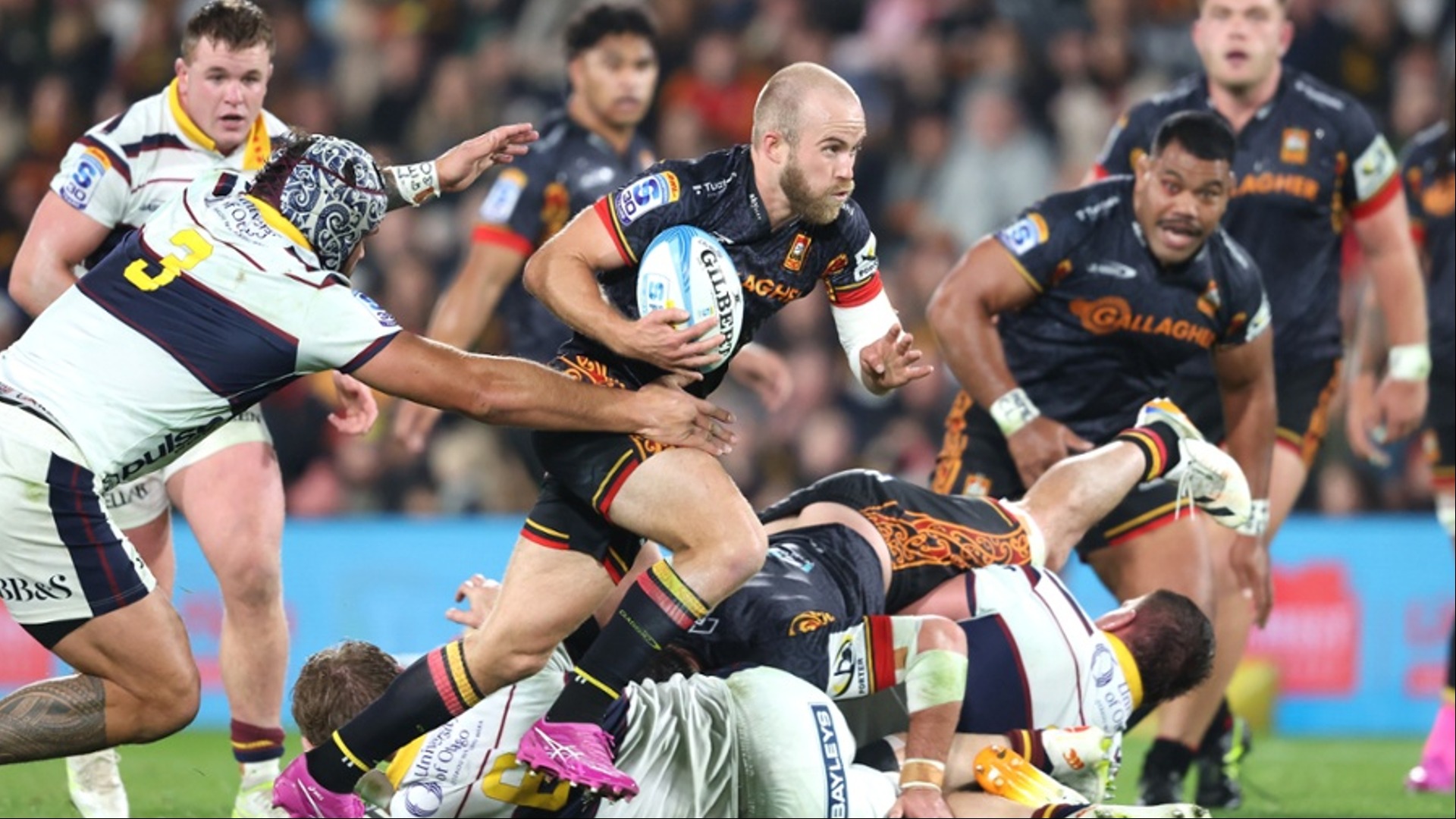 Chiefs’ 42-12 win over Highlanders overshadowed by injuries to Tangitau and McKenzie