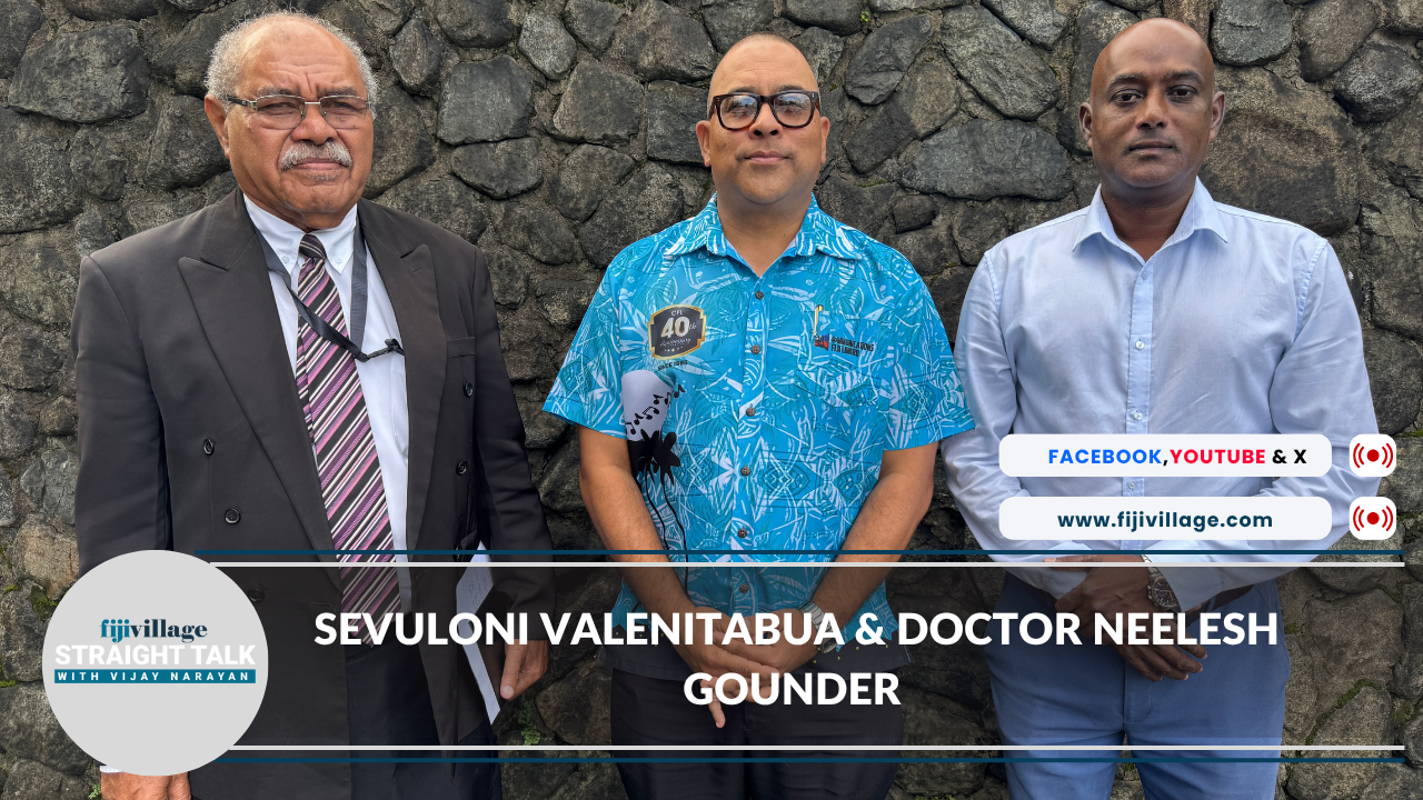 Valenitabua and Dr Gounder appear on fijivillage Straight Talk