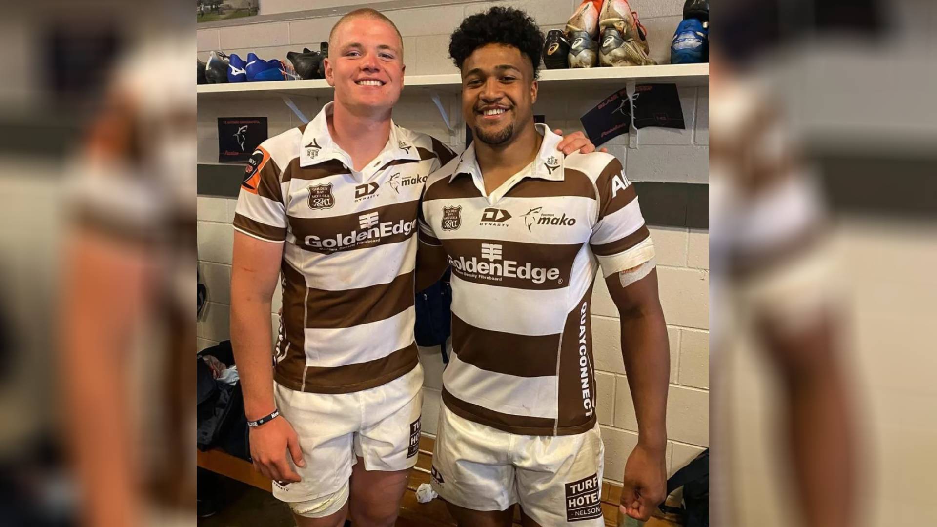 Friends to foes: Anton Segner, Leicester Fainga'anuku set for Super Rugby showdown