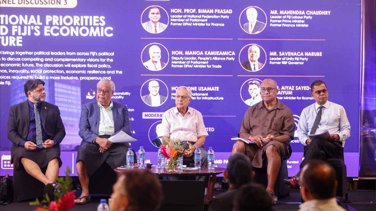 Prof. Prasad, Sayed-Khaiyum, Narube and Chaudhry agree Govt spending needs review
