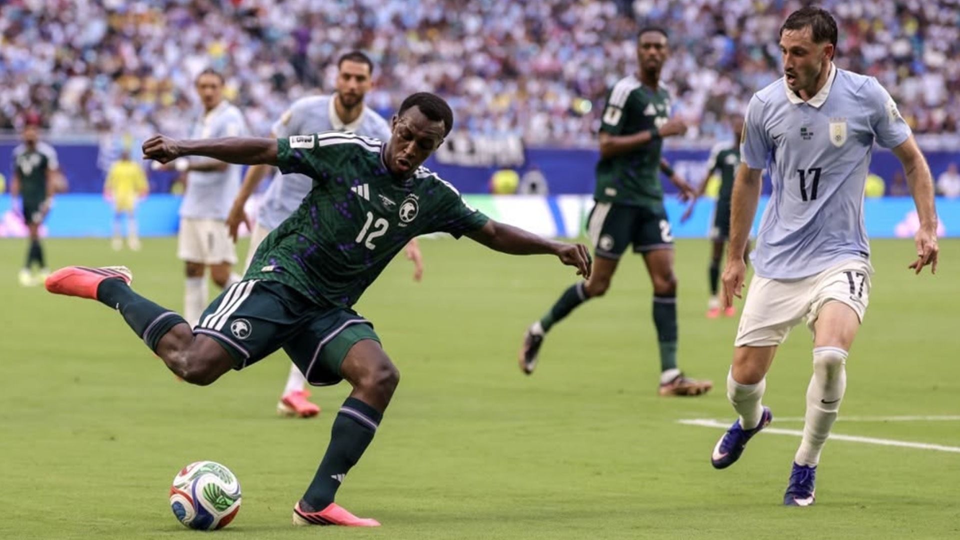 Uruguay fight back to earn 1-all draw against Saudi Arabia