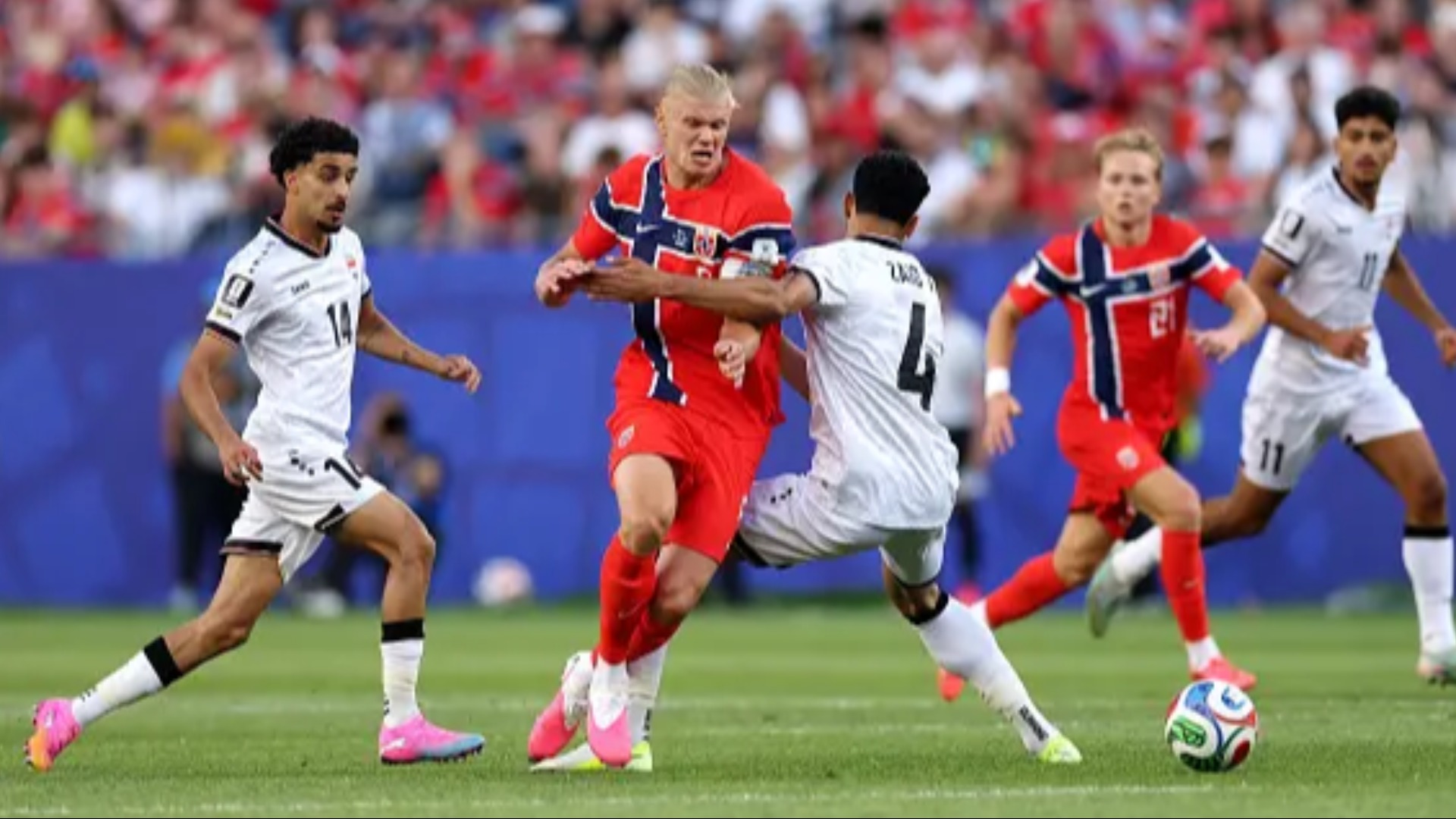 Haaland scores twice as Norway beat Iraq 4-1