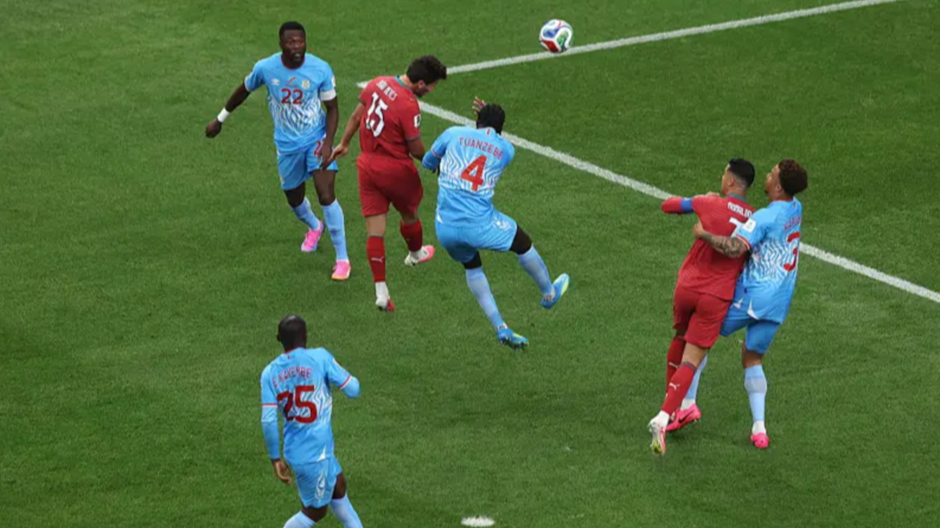 Portugal and DR Congo are locked in at 1-1 as Ronaldo begins historic sixth World Cup