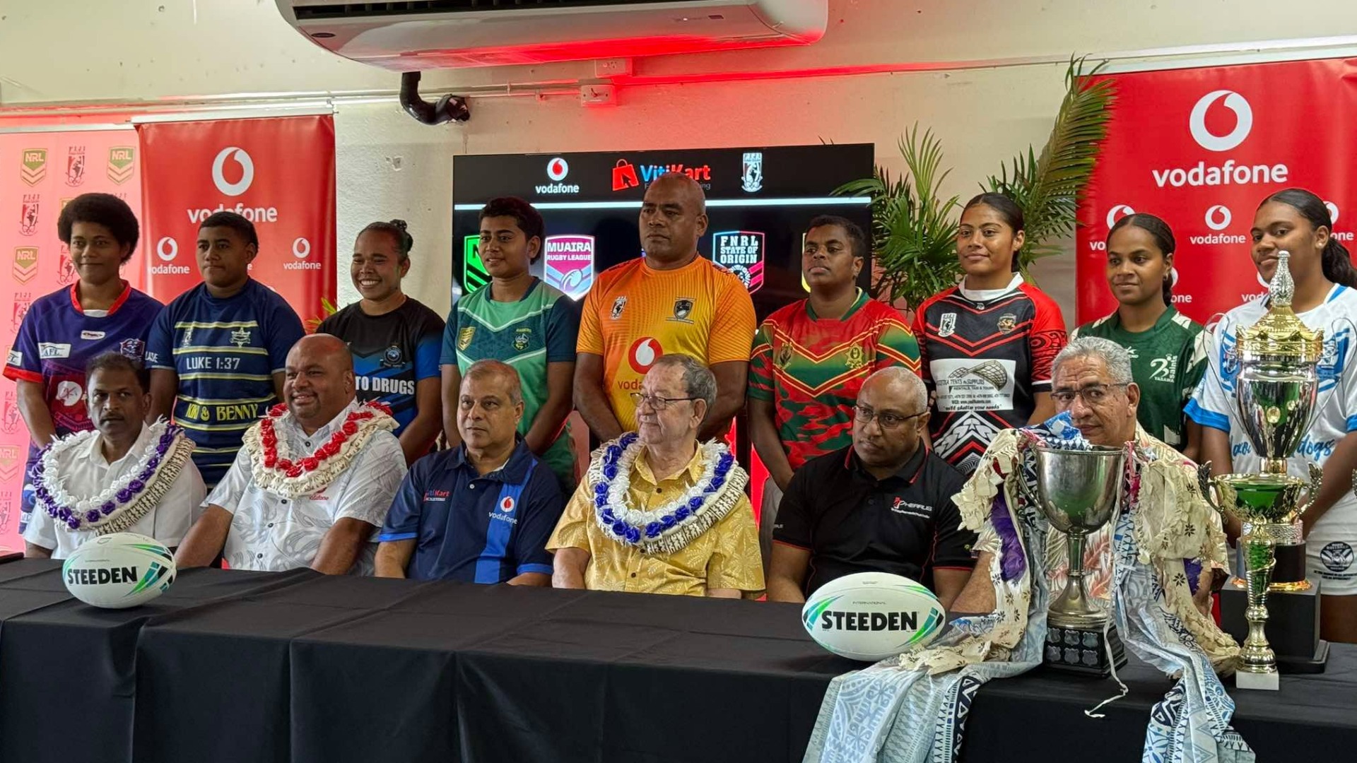 Vodafone Fiji and FNRL mark 20-year partnership with launch of 2026 Vodafone Cup
