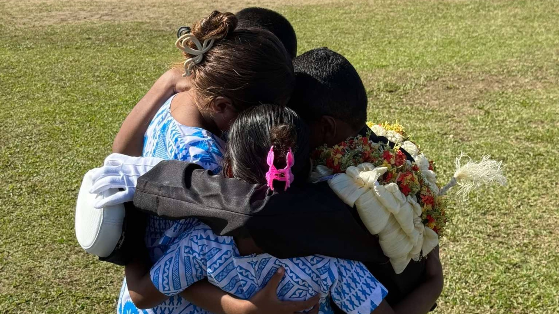 Mother of three Mereani Tuwai, wife of two-time Olympic gold medallist Jerry Tuwai, was overcome with emotion after Police pass-out.