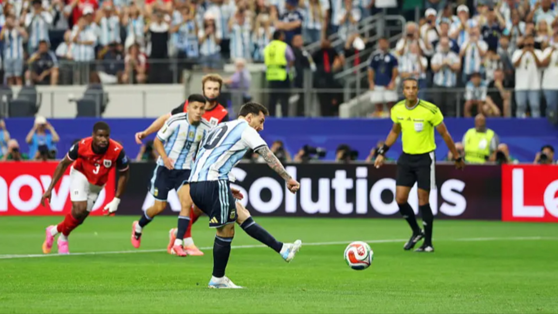 Messi goal gives Argentina 1-0 lead against Austria at halftime