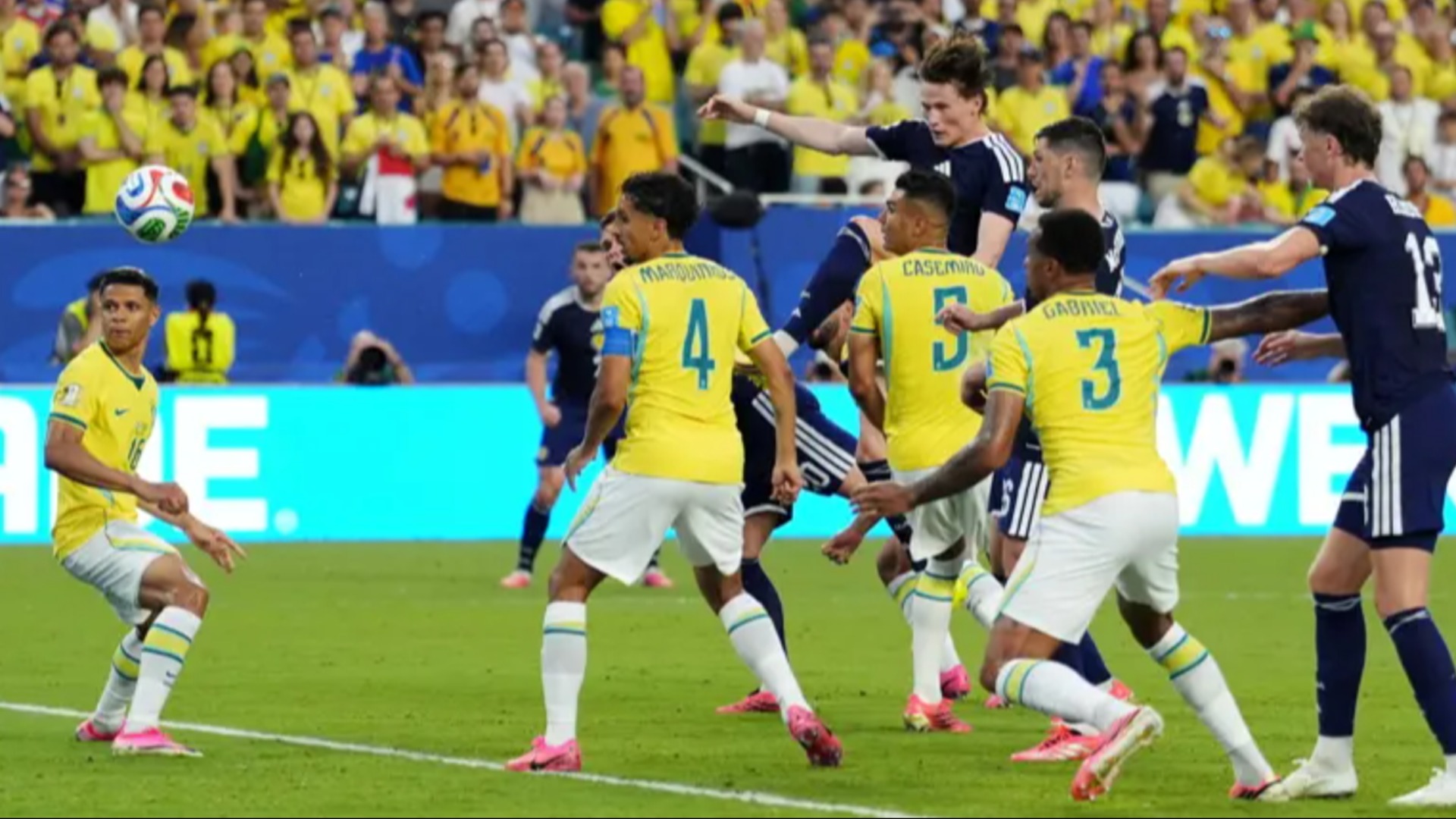 Brazil finish strongly with 3-0 win over Scotland in Group C clash