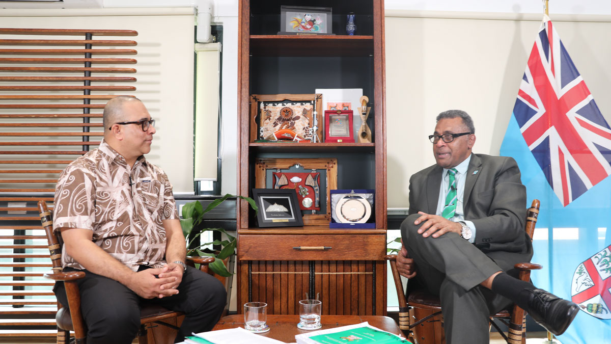 Minister for Finance Esrom Immanuel to appear on fijivillage Straight Talk at 7pm Thursday
