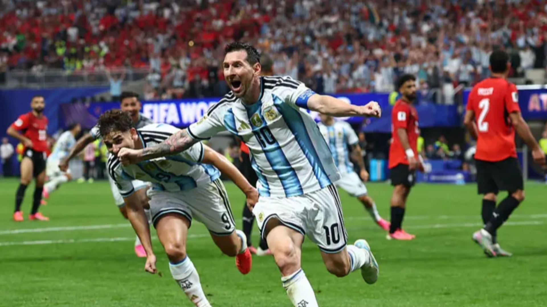 Defending champions Argentina beat Egypt 3-2 after stunning comeback