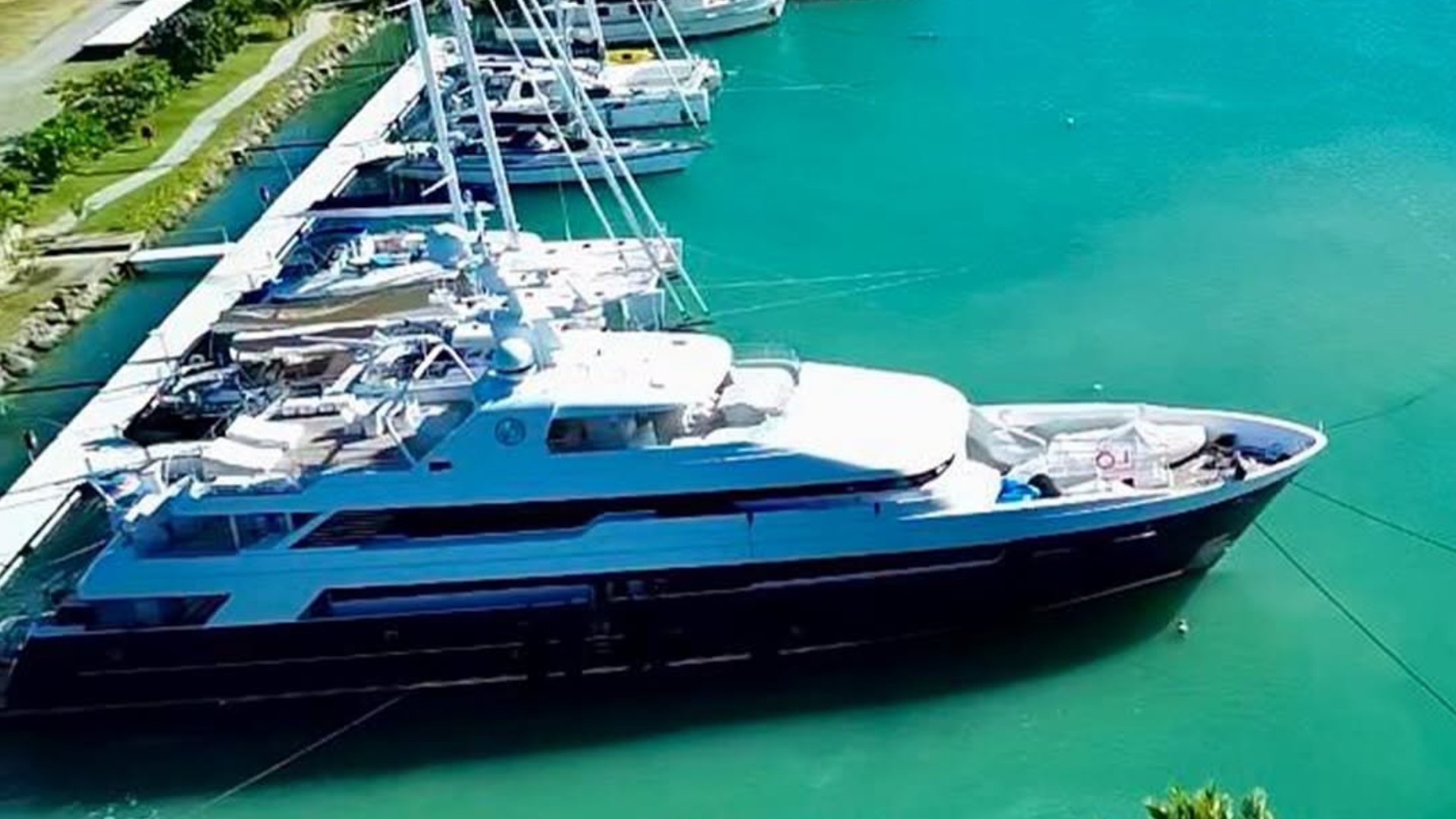 Luxury superyacht Pisces arrives in Lautoka