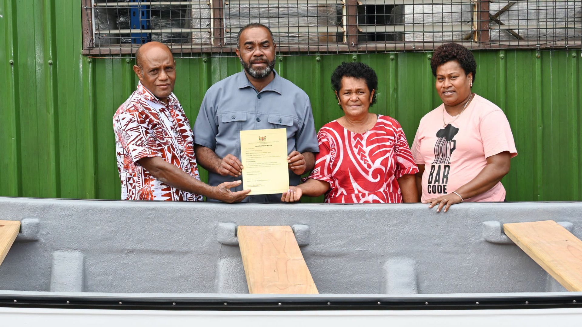 Six maritime communities receive boats and engines to improve access to essential services