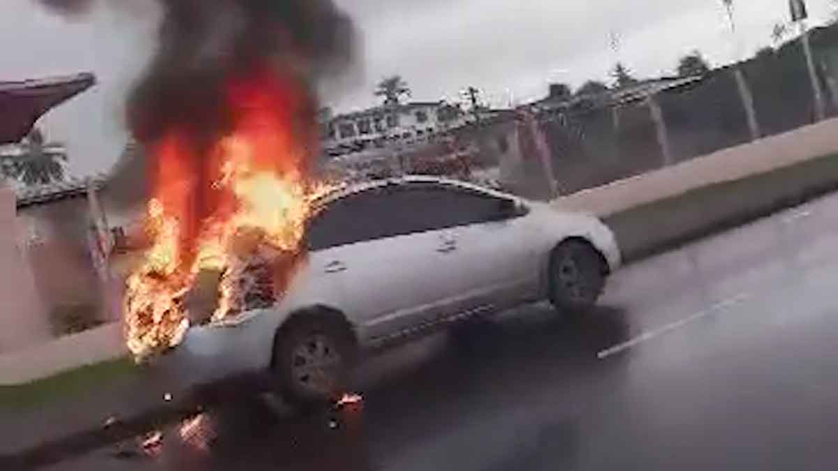 Police investigate Grantham Road car fire, no injuries reported