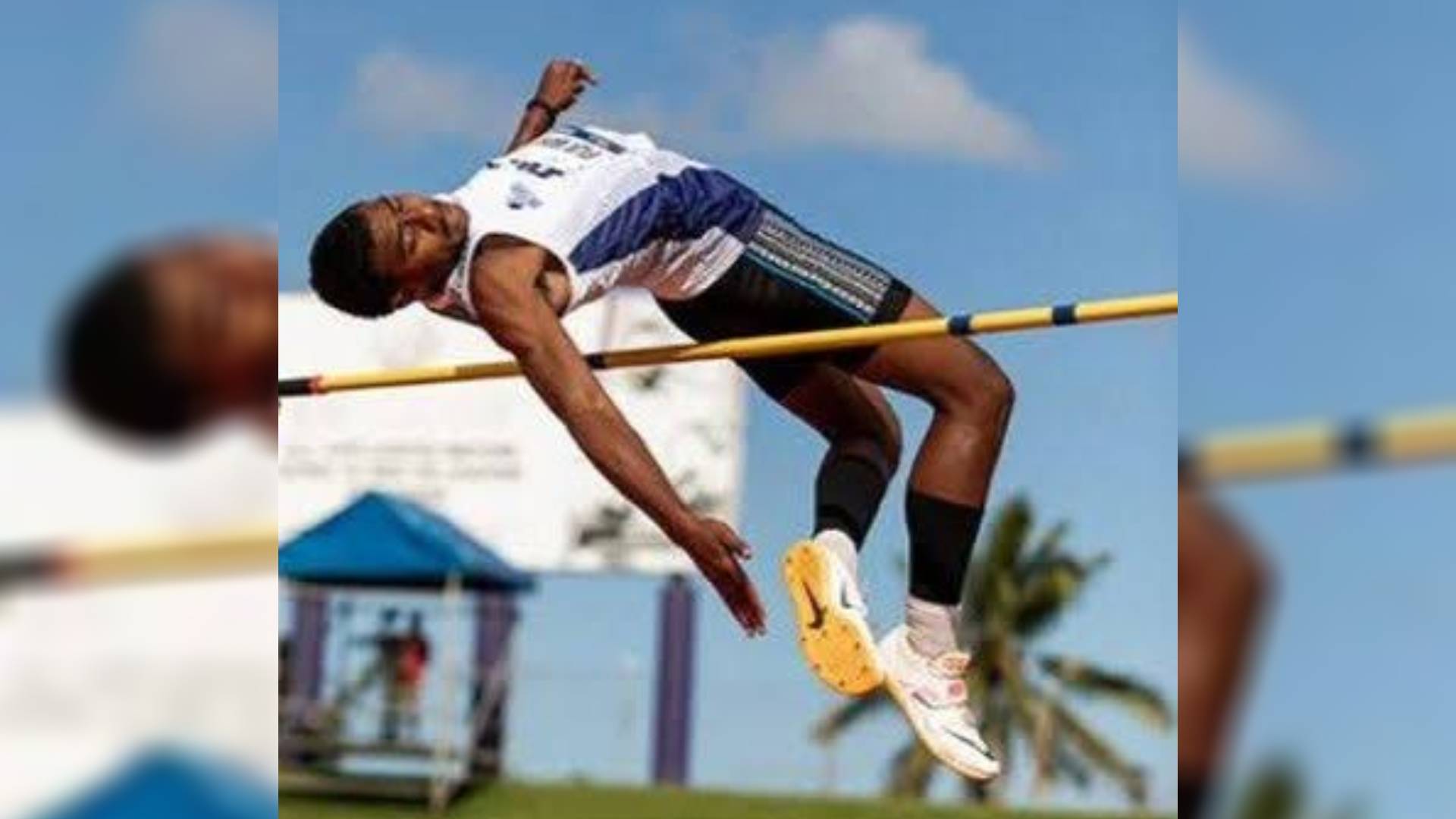 Rusiate Matai currently competing in Commonwealth Games Men's High Jump final