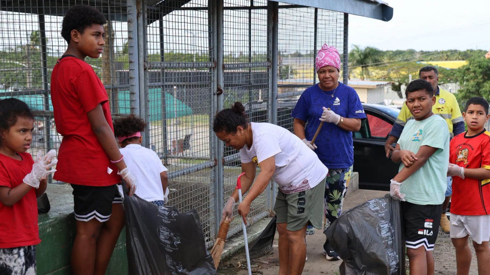 Children lead the way in Lagilagi community clean-up
