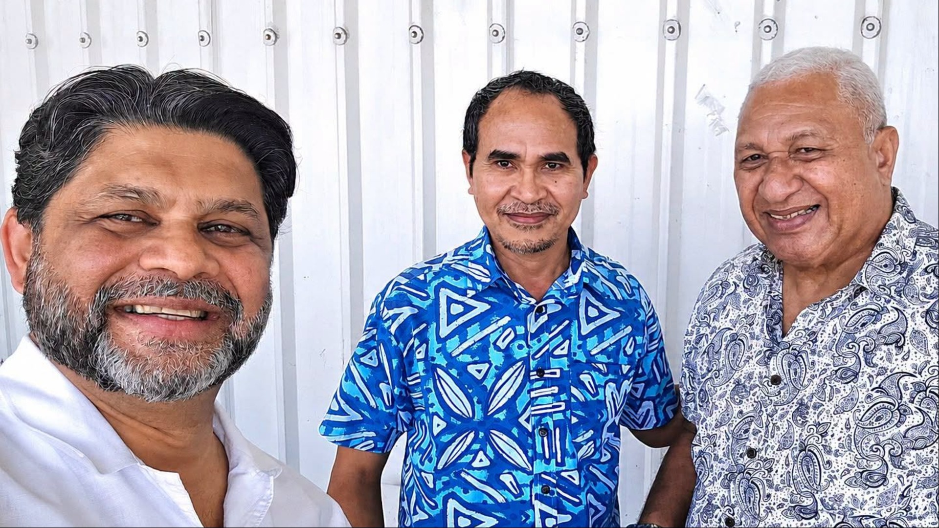 Bainimarama and Aiyaz Sayed-Khaiyum meet Truth and Reconciliation Commission Chair
