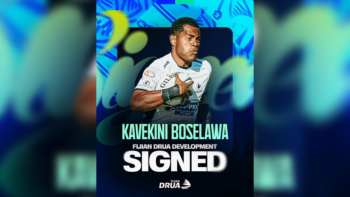 Fijian Drua sign Nadroga centre Kavekini Boselawa