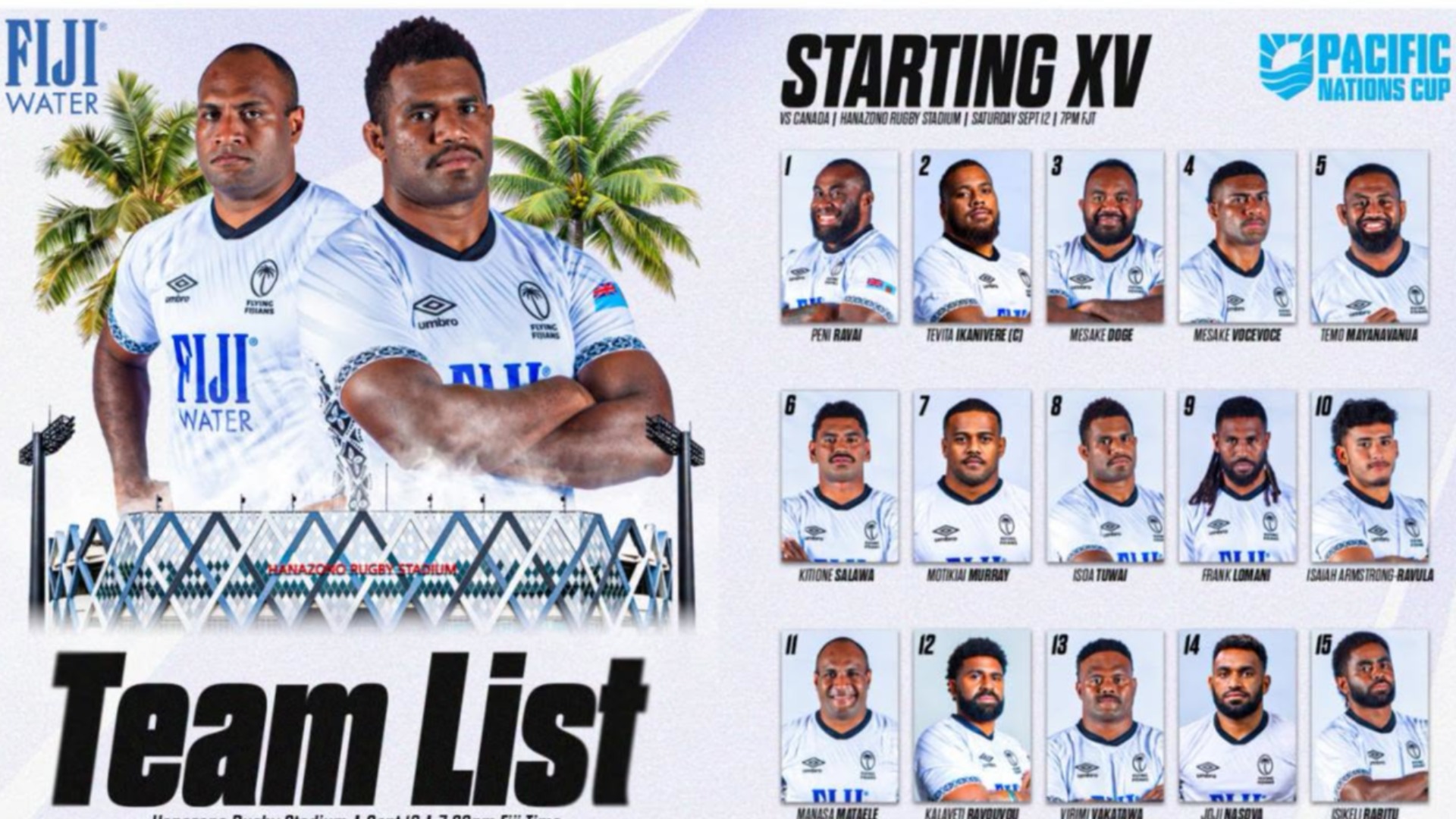 Ikanivere to lead ﻿Flying Fijians for Canada clash