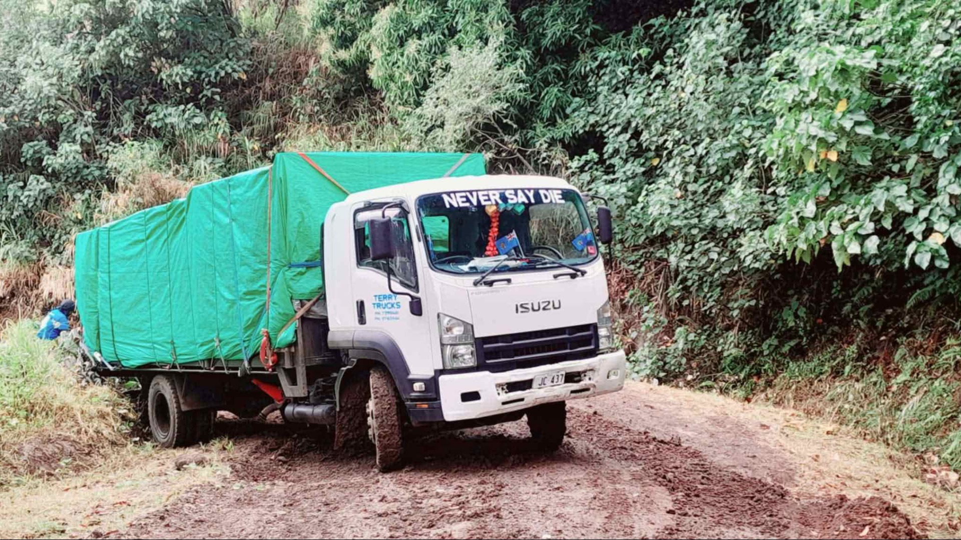 Gau resident calls for road repairs as poor conditions disrupt weekly freight service