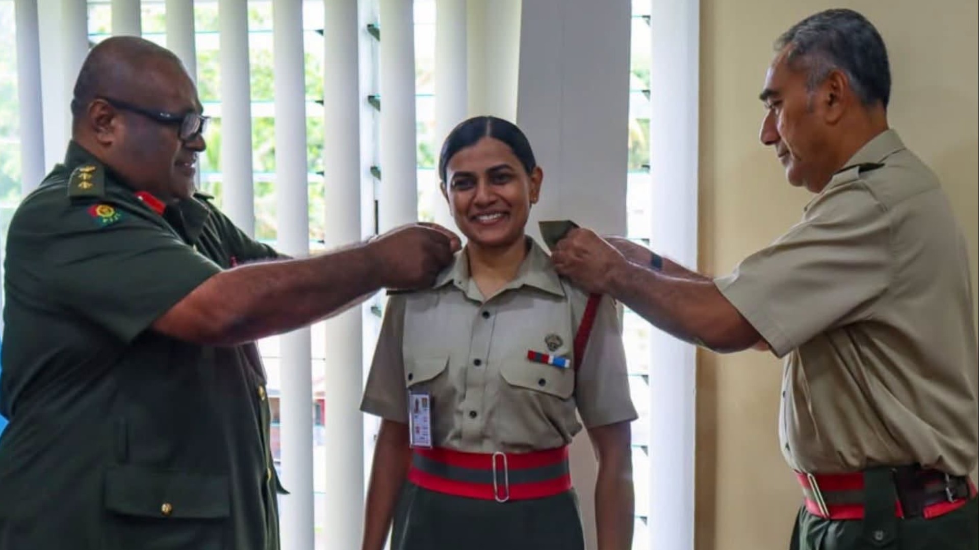 PM Rabuka congratulates Captain Sheemal Nand on RFMF commissioning