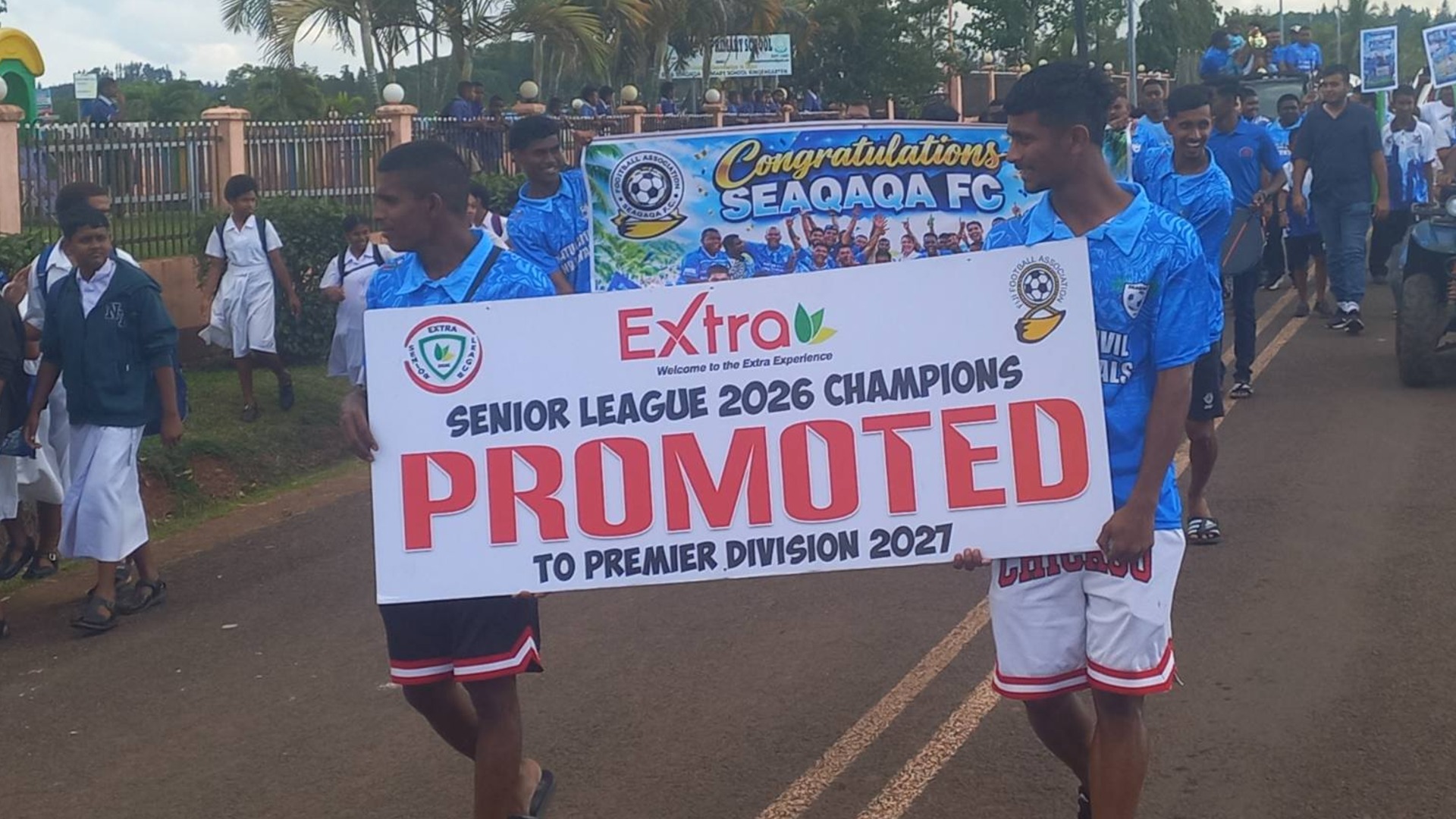 Seaqaqa celebrates historic promotion to Super Premier Division after 40 years