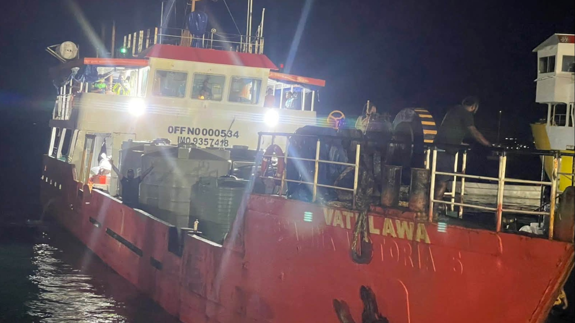 Water supply arrives in drought-affected Batiki Island today