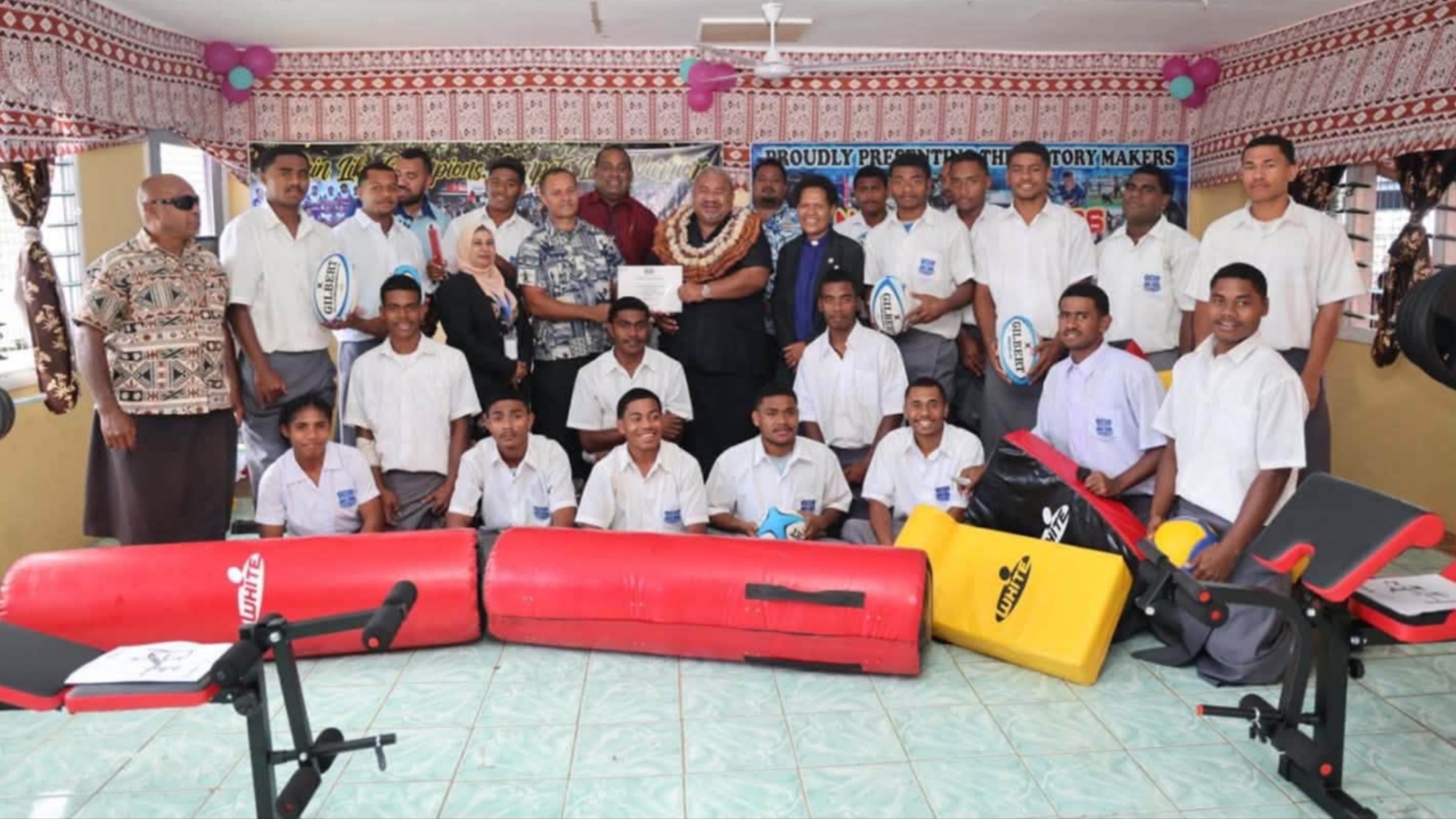 Navatu Secondary School’s rugby dream realised with $8,000 gym equipment boost