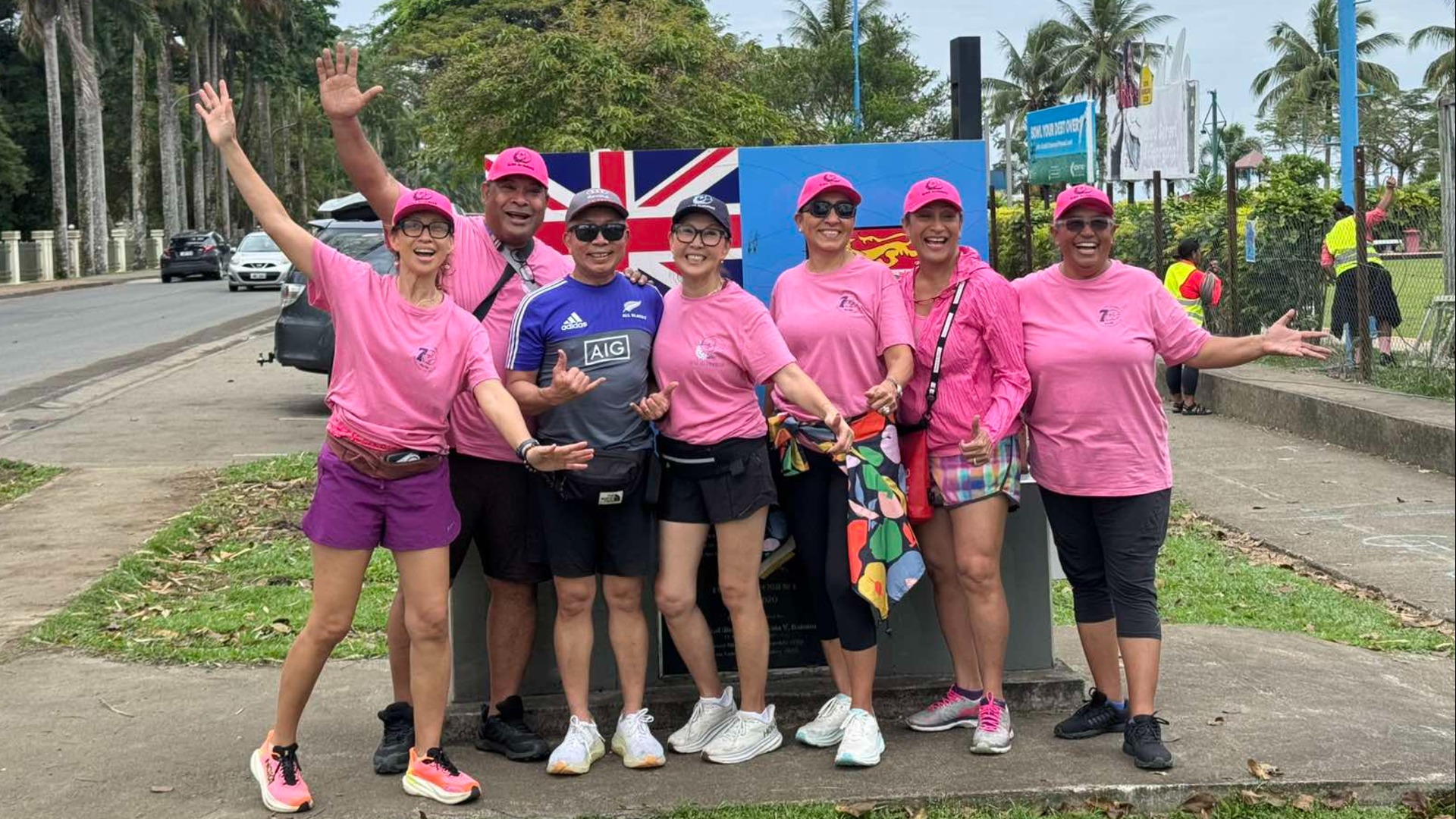 Over 200 people take part in St Joseph's Alumni Pinktober walk