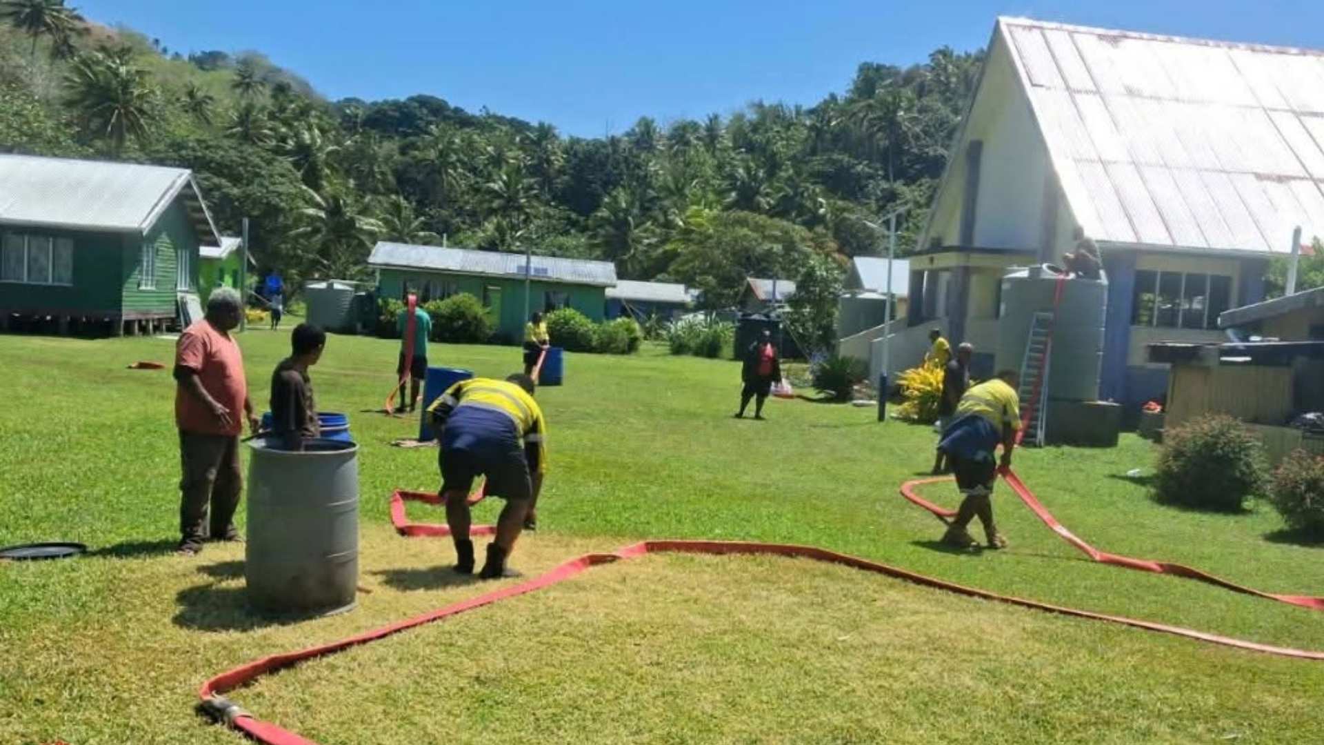Water carting underway on Yanuca Island as dry conditions cause shortages