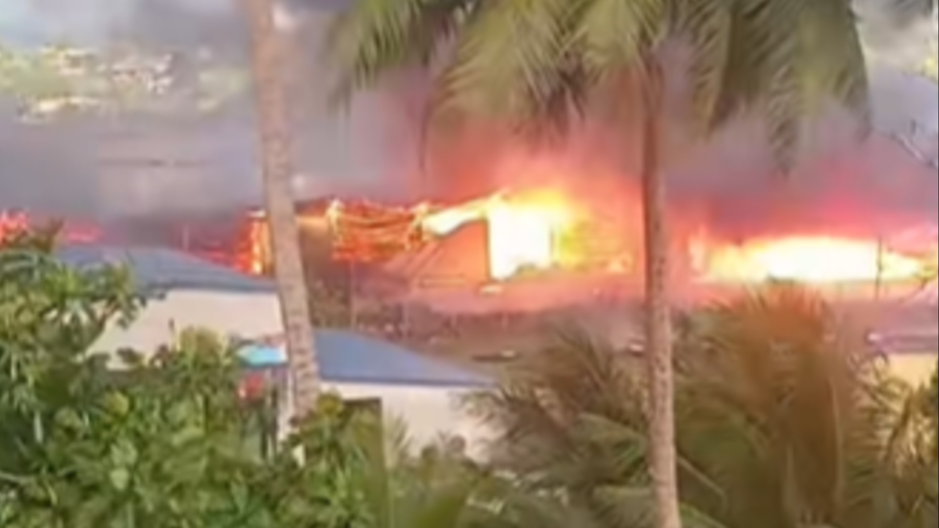 Timber mill beside Savusavu Fire Station catches fire