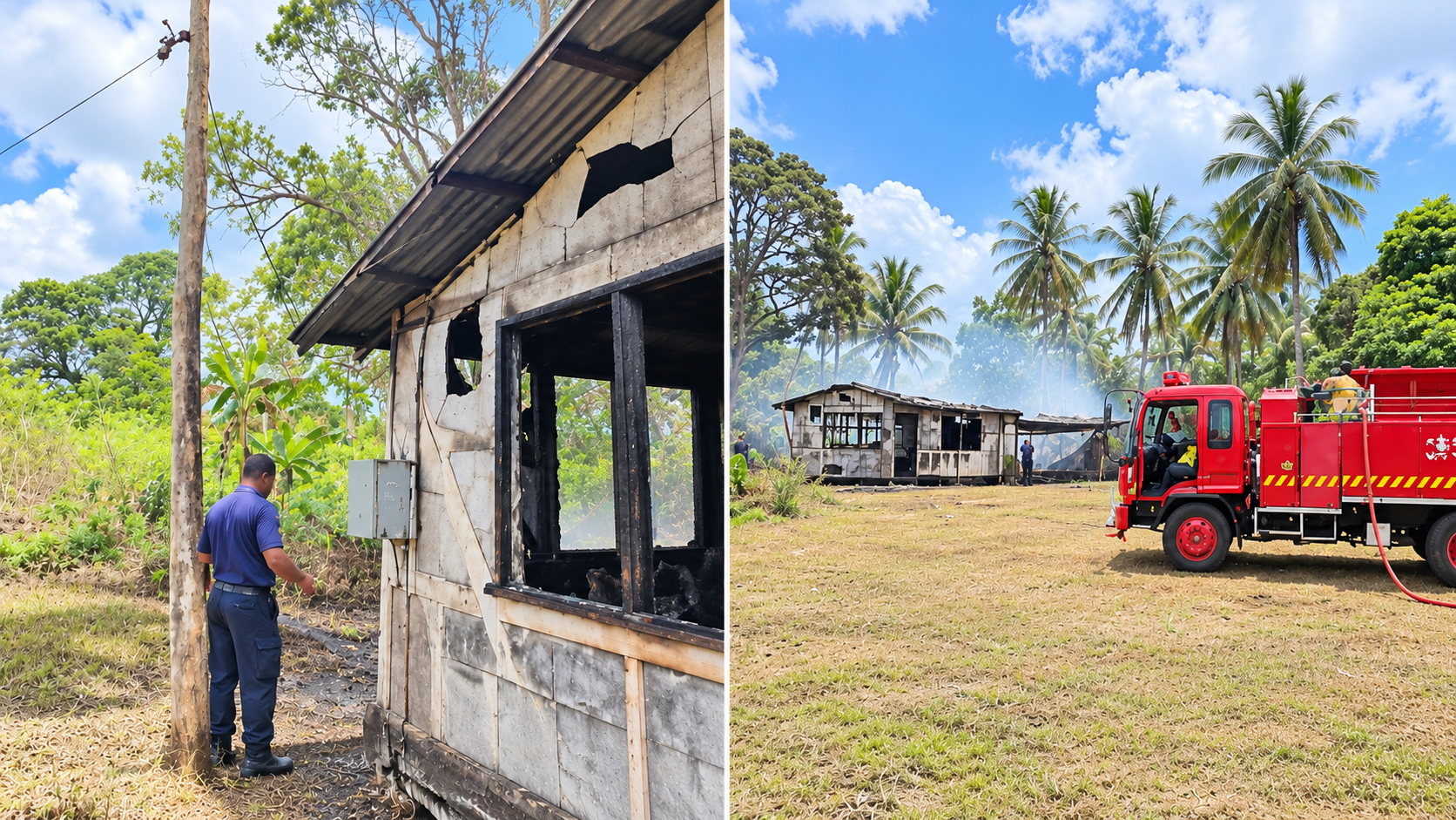 Four escape injury as fire damages house in Seaqaqa